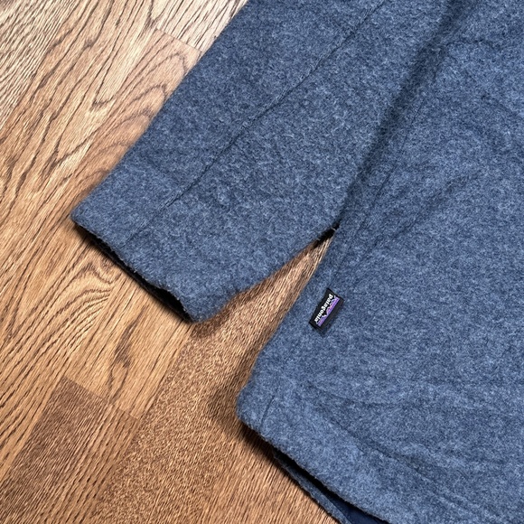 Patagonia Woolie Chore Coat Wool Blend Blue Button Jacket Mens Medium - Picture 8 of 13